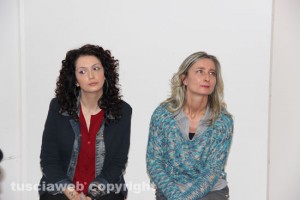 La candidata Silvia Costantini e l'amica Stefania Mazza