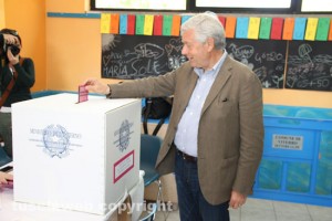 Europee 2014 - Leonardo Michelini al seggio