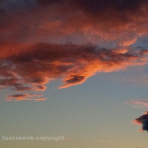 Viterbo - Tramonto sulla Superstrada