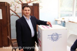 Europee 2014 - Alessandro Mazzoli al seggio