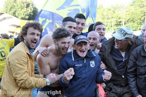 La festa al Rocchi con i tifosi Gialloblù