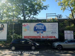 Il manifesto in via Danielli 