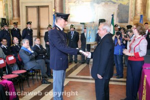 Festa della polizia, un momento della premiazione
