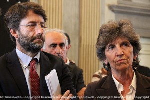 Dario Franceschini e Raffaela Saraconi