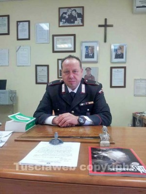 Il comandante della stazione di Tuscania Alessio Semeraro