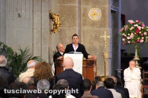 I funerali di Paolo Aquilani - il fratello Emanuele