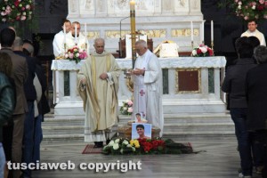 I funerali di Paolo Aquilani