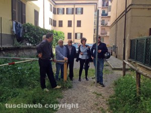 Il sopralluogo al parco