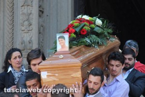 I funerali di Paolo Aquilani