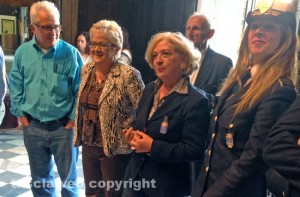 Assunta Paquini con Arduino Troili e Daniela Bizzarri