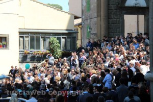 I funerali di Paolo Aquilani