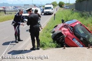 Viterbo - L'incidente sulla Cassia Nord