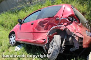 Viterbo - L'incidente sulla Cassia Nord