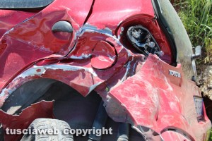 Viterbo - L'incidente sulla Cassia Nord