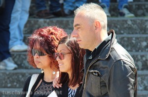 La moglie, la figlia e il fratello di Massimo Scardozzi