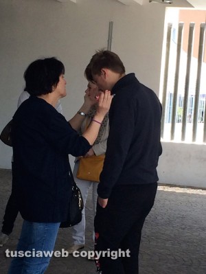 Dymitry Kryvenko all'uscita dal tribunale