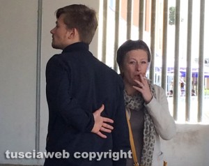 Dymitry Kryvenko all'uscita dal tribunale
