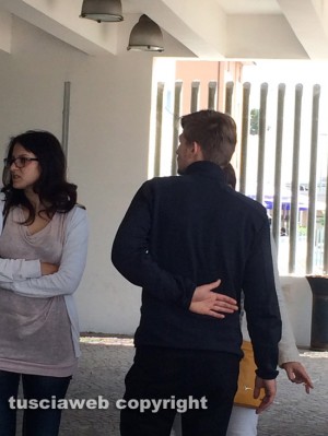 Dymitry Kryvenko all'uscita dal tribunale