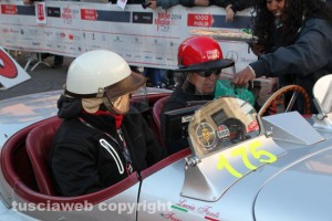 Mille Miglia, a destra Francesca Grimaldi