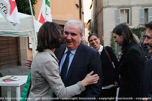 SImona Bonafè e Giuseppe Fioroni
