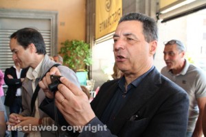 Giulio Marini all'incontro con Alessandra Mussolini