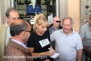 Alessandra Mussolini all'incontro a Viterbo