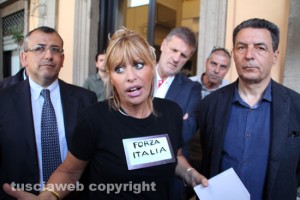 Alessandra Mussolini all'incontro a Viterbo