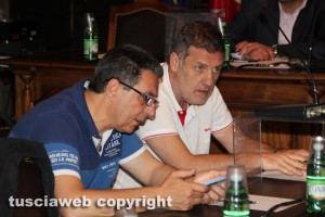 Viterbo - Il consiglio comunale - Marini e Ubertini
