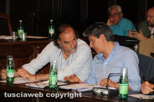 Viterbo - Il consiglio comunale - Insogna e Tofani