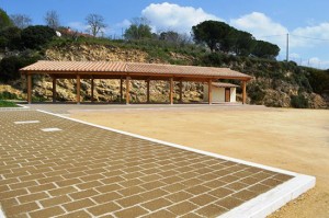 L'area didattica al parcheggio Montarozzi a Tarquinia