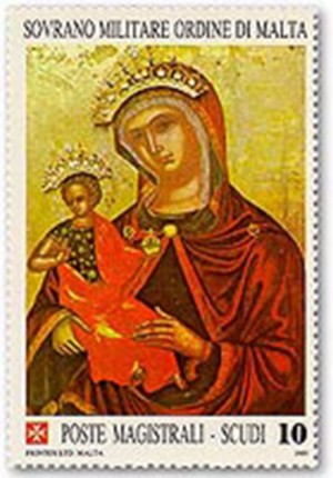 L'annullo con la madonna di Costantinopoli