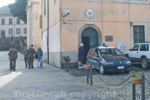 La caserma dei carabinieri di Monte Romano