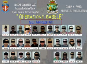 Operazione Babele - Gli arrestati