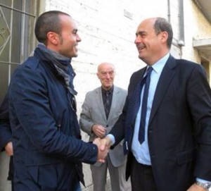 Marco Paolocci con Nicola Zingaretti