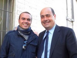 Marco Paolocci con Nicola Zingaretti