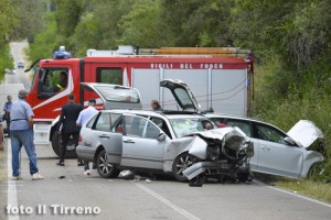 Il frontale in cui ha perso la vita Giuseppina Mastrogregorio