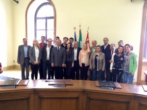 Gli studenti della scuola alberghiera tedesca a Palazzo Gentili