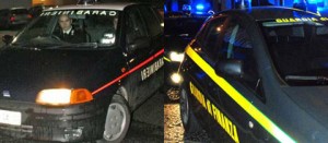 Pattuglie dei carabinieri e della finanza in azione