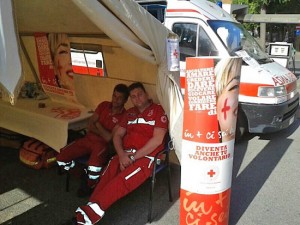 La festa della croce rossa a Vignanello