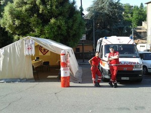 La festa della croce rossa a Vignanello