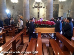 Il funerale di Fabio Battaglini a Bolsena 