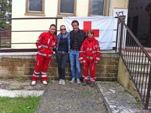 Piacitelli con i volontari della croce rossa