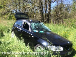 Incidente sulla Cimina, coinvolta auto storica della Mille miglia
