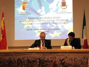 I sindaci dei comuni di Herrera del Dunque e Castiglione in Teverina
