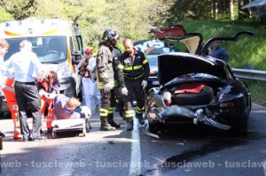 Incidente sulla Cimina, coinvolta auto storica della Mille miglia