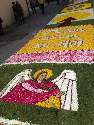 L'infiorata a Lubriano