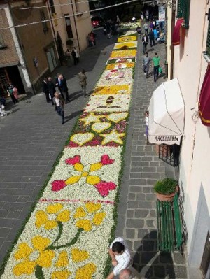 L'infiorata a Lubriano