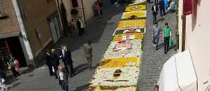 L'infiorata a Lubriano