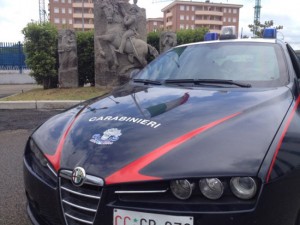 L'auto con il nuovo luogo dell'Arma