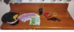 Il materiale sequestrato dai carabinieri